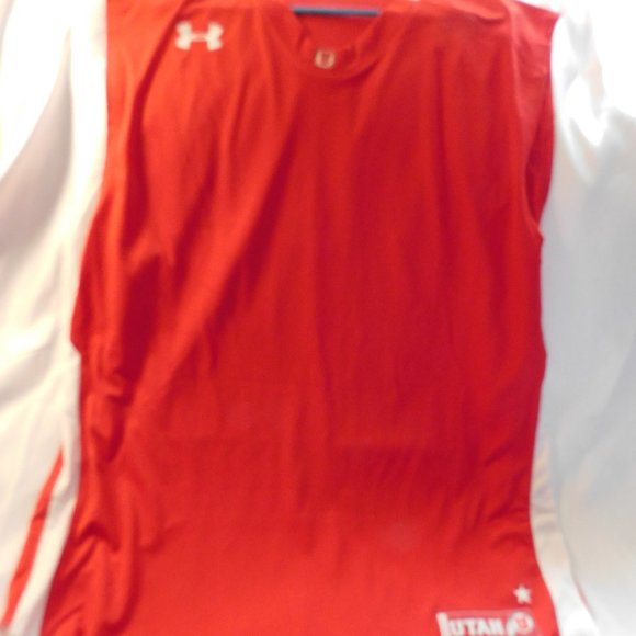 Under Armour Heat Gear UTAH NCAA Red Jersey Men's XXL NEW - Picture 1 of 7